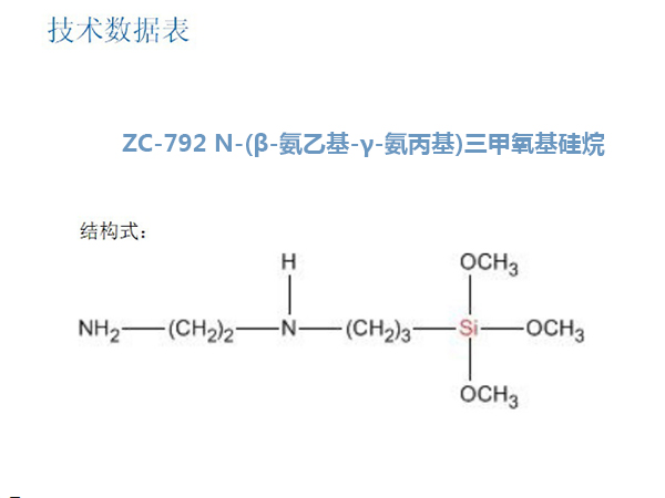ZC-792 N-(β-氨乙基-γ-氨丙基)三甲氧基硅烷